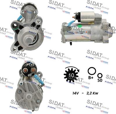 Fispa S12VS0481 - Starteris adetalas.lv