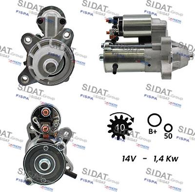 Fispa S12VS0054A2 - Starteris adetalas.lv