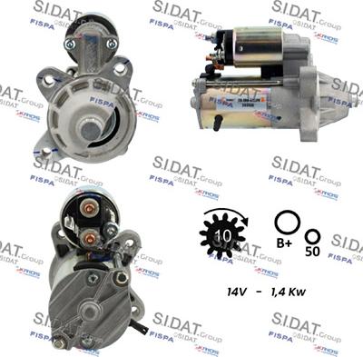 Fispa S12VS0054 - Starteris adetalas.lv