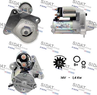 Fispa S12VS0013 - Starteris adetalas.lv