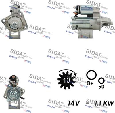 Fispa S12VS0022 - Starteris adetalas.lv