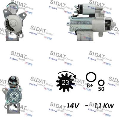 Fispa S12VS0192A2 - Starteris adetalas.lv