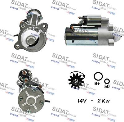 Fispa S12VS0155A2 - Starteris adetalas.lv