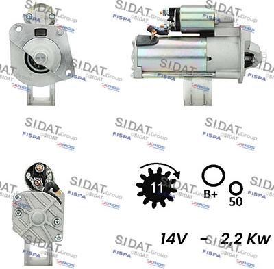 Fispa S12VS0160A2 - Starteris adetalas.lv