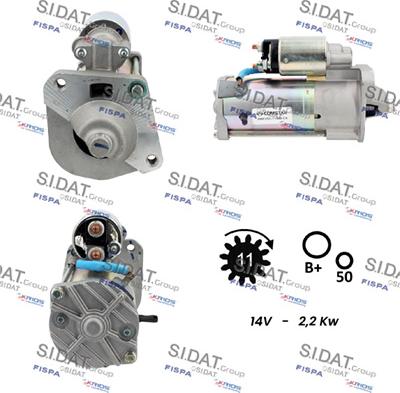 Fispa S12VS0160 - Starteris adetalas.lv