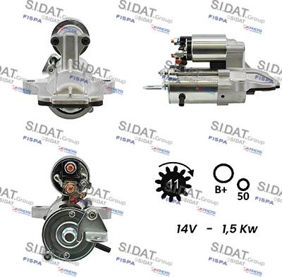 Fispa S12VS0367A2 - Starteris adetalas.lv