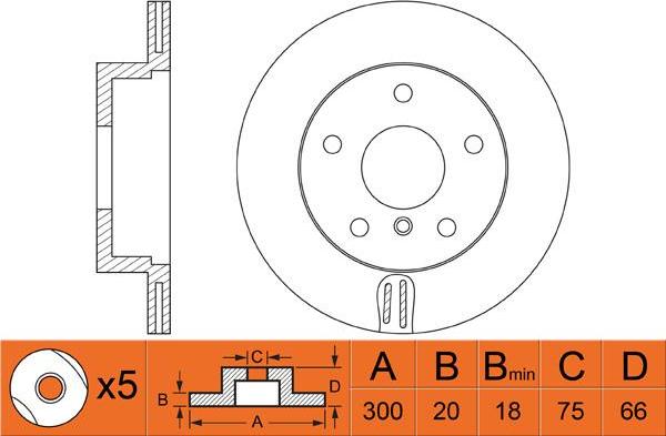 Brembo 9A60411 - Bremžu diski adetalas.lv