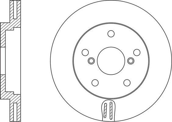 BOSCH 0 986 479 V57 - Bremžu diski adetalas.lv