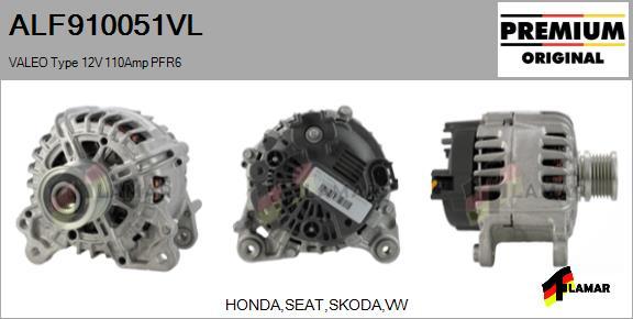 FLAMAR ALF910051VL - Ģenerators adetalas.lv