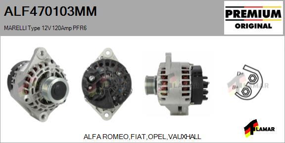 FLAMAR ALF470103MM - Ģenerators adetalas.lv