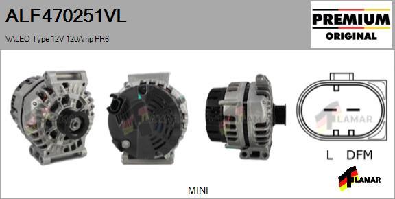 FLAMAR ALF470251VL - Ģenerators adetalas.lv