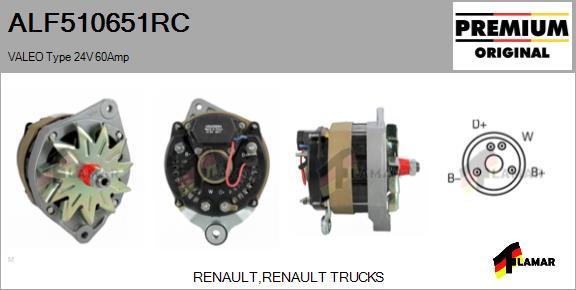 FLAMAR ALF510651RC - Ģenerators adetalas.lv