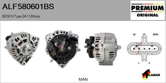 FLAMAR ALF580601BS - Ģenerators adetalas.lv