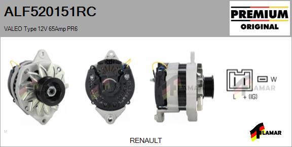 FLAMAR ALF520151RC - Ģenerators adetalas.lv