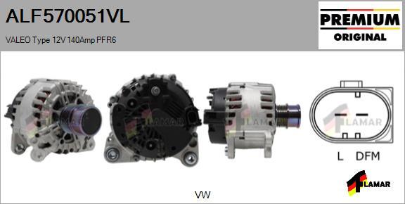 FLAMAR ALF570051VL - Ģenerators adetalas.lv