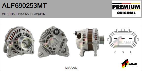 FLAMAR ALF690253MT - Ģenerators adetalas.lv