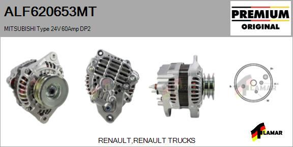 FLAMAR ALF620653MT - Ģenerators adetalas.lv
