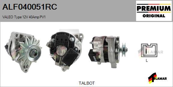 FLAMAR ALF040051RC - Ģenerators adetalas.lv