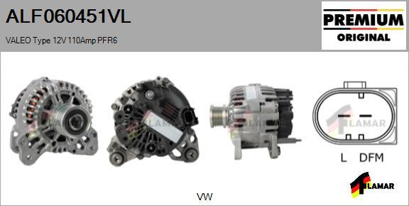 FLAMAR ALF060451VL - Ģenerators adetalas.lv