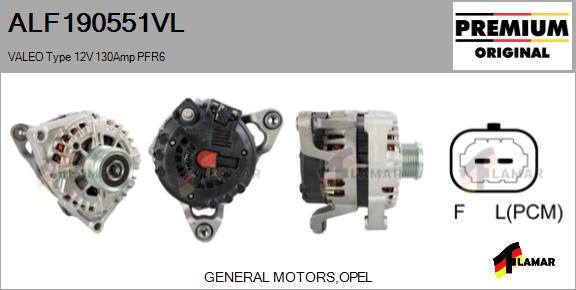 FLAMAR ALF190551VL - Ģenerators adetalas.lv