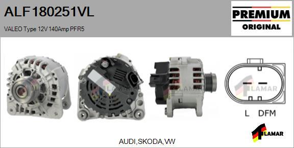 FLAMAR ALF180251VL - Ģenerators adetalas.lv