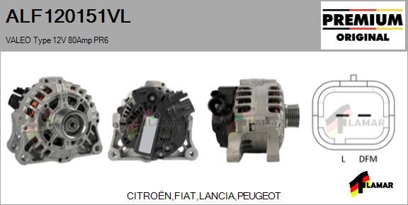 FLAMAR ALF120151VL - Ģenerators adetalas.lv