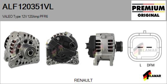 FLAMAR ALF120351VL - Ģenerators adetalas.lv