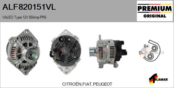 FLAMAR ALF820151VL - Ģenerators adetalas.lv