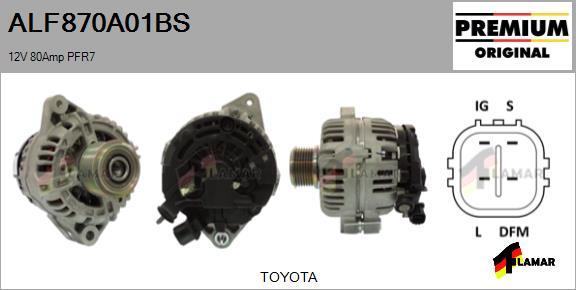 FLAMAR ALF870A01BS - Ģenerators adetalas.lv
