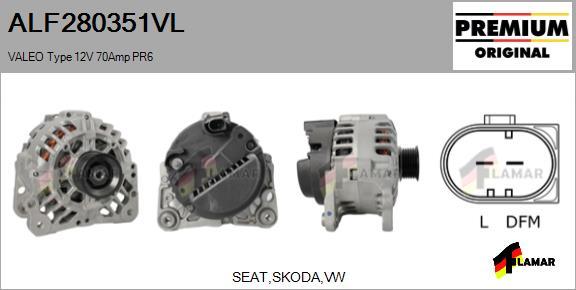 FLAMAR ALF280351VL - Ģenerators adetalas.lv
