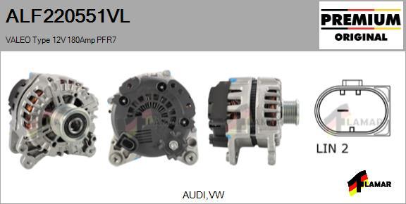 FLAMAR ALF220551VL - Ģenerators adetalas.lv