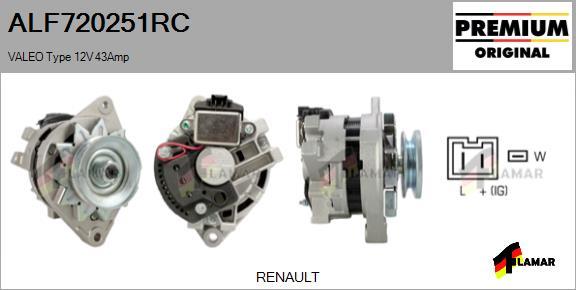 FLAMAR ALF720251RC - Ģenerators adetalas.lv