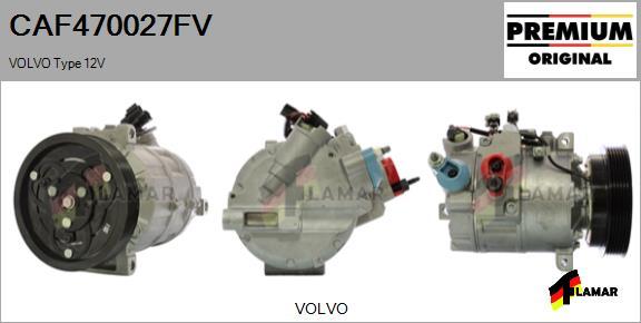 FLAMAR CAF470027FV - Kompresors, Gaisa kond. sistēma adetalas.lv