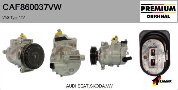 FLAMAR CAF860037VW - Kompresors, Gaisa kond. sistēma adetalas.lv