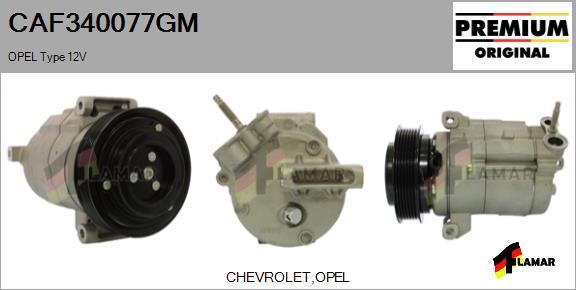 FLAMAR CAF340077GM - Kompresors, Gaisa kond. sistēma adetalas.lv