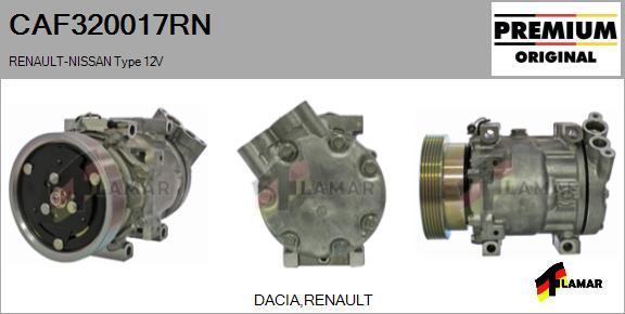 FLAMAR CAF320017RN - Kompresors, Gaisa kond. sistēma adetalas.lv