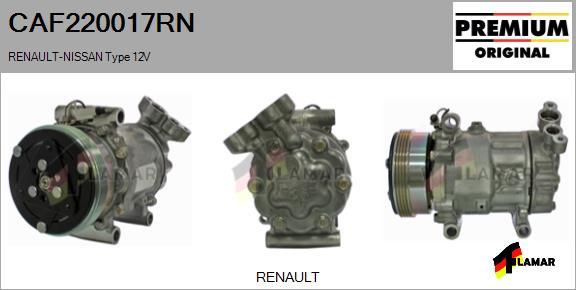 FLAMAR CAF220017RN - Kompresors, Gaisa kond. sistēma adetalas.lv