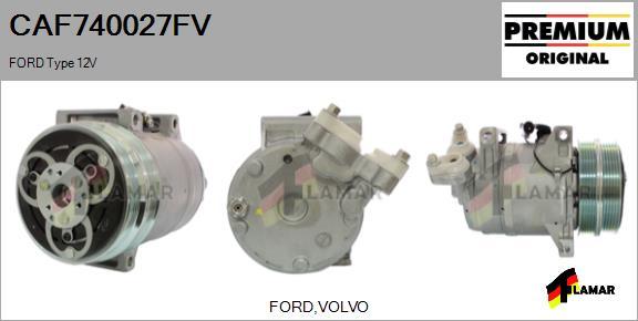 FLAMAR CAF740027FV - Kompresors, Gaisa kond. sistēma adetalas.lv