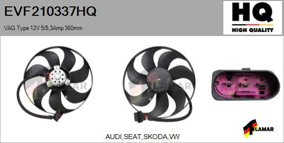 FLAMAR EVF210337HQ - Ventilators, Motora dzesēšanas sistēma adetalas.lv