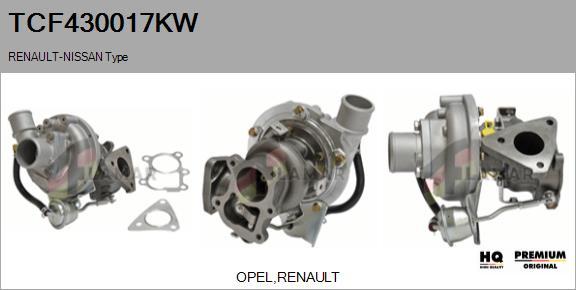 FLAMAR TCF430017KW - Kompresors, Turbopūte adetalas.lv