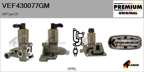 FLAMAR VEF430077GM - Izpl. gāzu recirkulācijas vārsts adetalas.lv