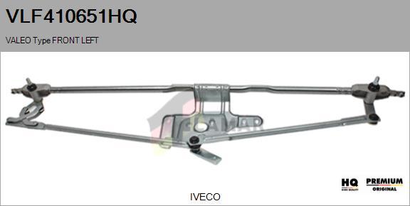 FLAMAR VLF410651HQ - Stiklu tīrītāja sviru un stiepņu sistēma adetalas.lv