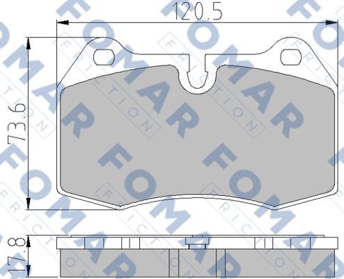 FOMAR Friction FO 904981 - Bremžu uzliku kompl., Disku bremzes adetalas.lv