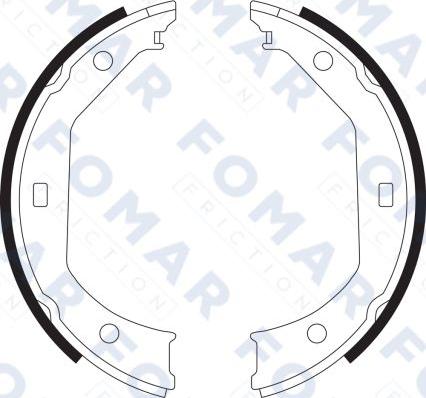 FOMAR Friction FO 9065 - Bremžu loku komplekts adetalas.lv