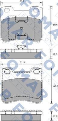 FOMAR Friction FO 900681 - Bremžu uzliku kompl., Disku bremzes adetalas.lv