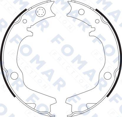 FOMAR Friction FO 9078 - Bremžu loku komplekts adetalas.lv