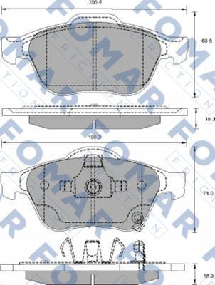 FOMAR Friction FO 913481 - Bremžu uzliku kompl., Disku bremzes adetalas.lv