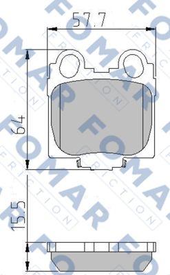 FOMAR Friction FO 934481 - Bremžu uzliku kompl., Disku bremzes adetalas.lv