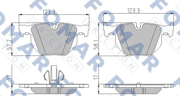 FOMAR Friction FO 930181 - Bremžu uzliku kompl., Disku bremzes adetalas.lv