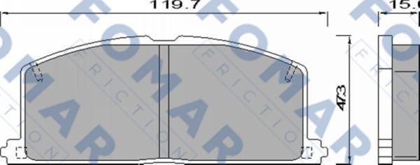 FOMAR Friction FO 440481 - Bremžu uzliku kompl., Disku bremzes adetalas.lv